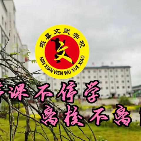 停课不停学，离校不离岗 ——岷县文武学校开展“线上教学”活动