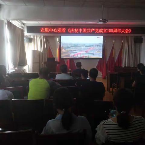 抚顺县农业发展服务中心观看“庆祝中国共产党成立100周年大会”