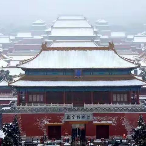 2020年京城第一场雪，雪后的紫金城，