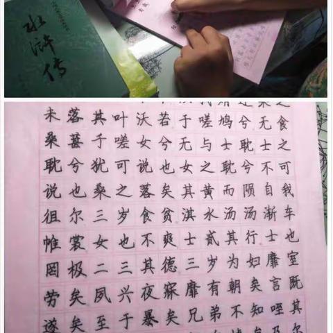 练一手好字，我们在路上——即墨萃英中学八年级暑假书法作品风采展示