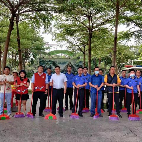 光明街道开展环境清洁日活动
