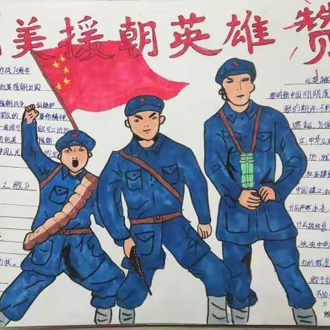 西川中小三（1）班“致敬抗美援朝英雄，争做新时代接班人”主题手抄报展