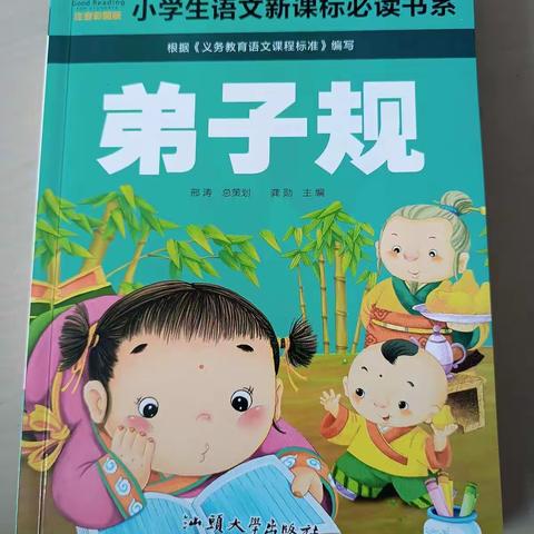 大家好，今天我为大家推荐一本好书——《弟子规》