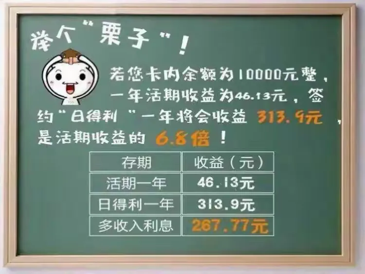 我行的按日结息银行卡