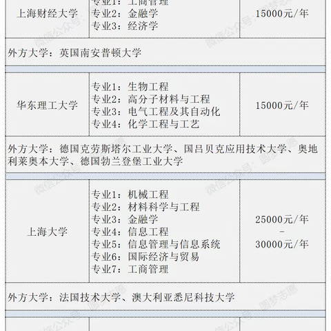 211，985大学里的中外合作办学项目