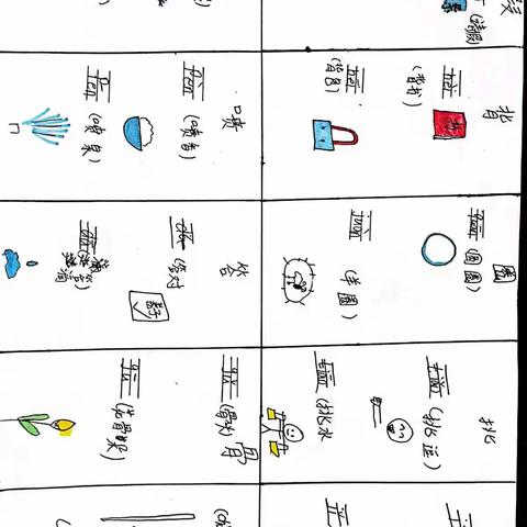 三上1-3单元多音字小报