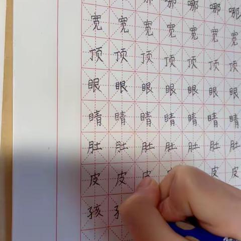 大家好，我是池阳小学二年级三班学生许芮惜，我正在参加池阳小学2022寒假“微实践做中学”—微练字