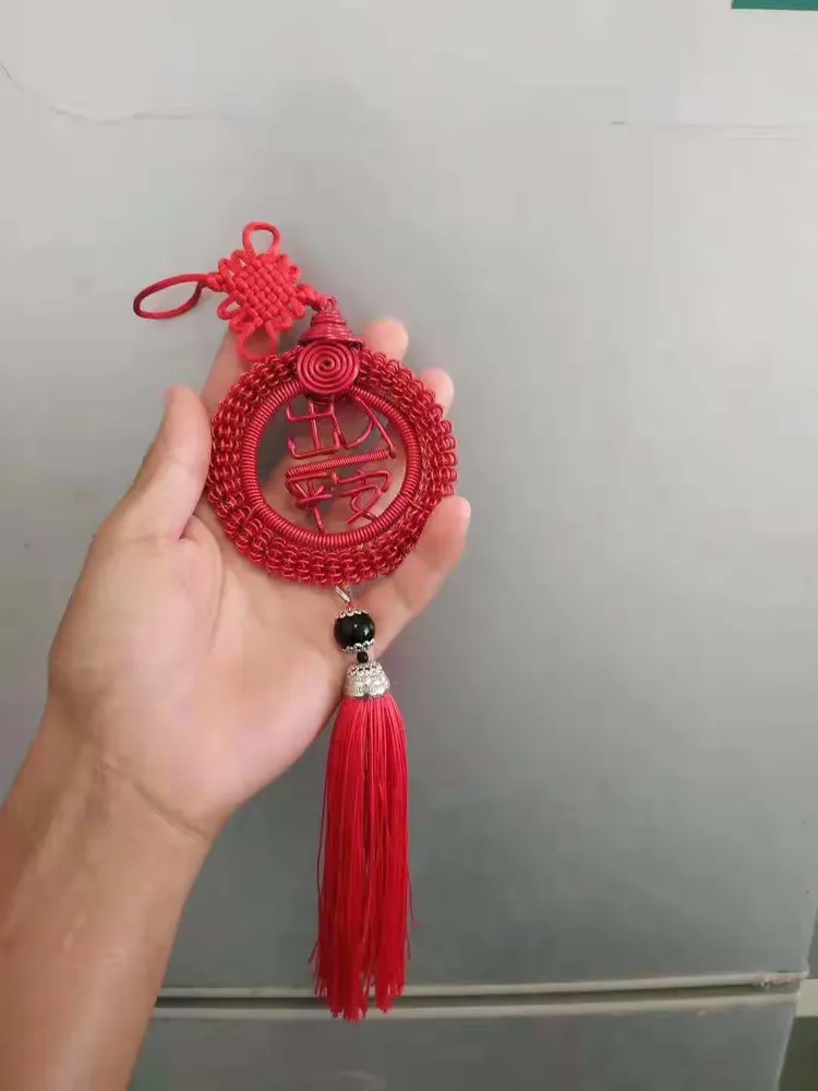 铁丝手工制作福字挂件