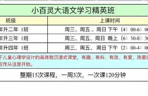 小百灵小学阅读与写作