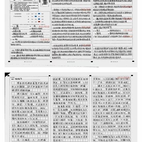 2023语文县一模九一答题卡