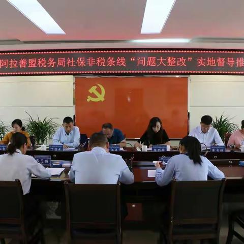 [阿拉善左旗税务局]召开社保非税条线“问题大整改”专项督导工作汇报会