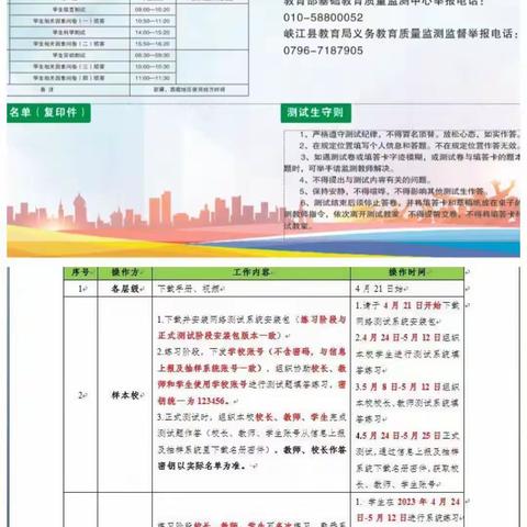 峡江二中2023年国家义务教育质量监测工作纪实