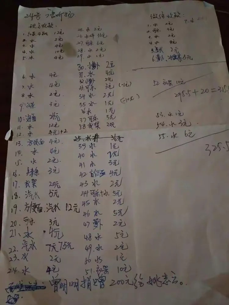 这就是我们的帐单。