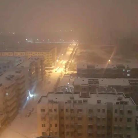 夜半雪景