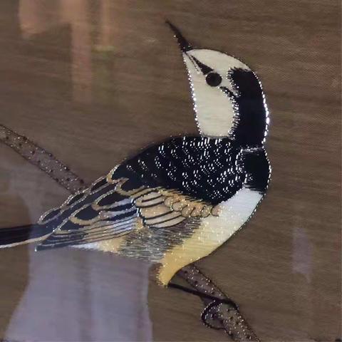 缂丝《疏荷沙鸟图》