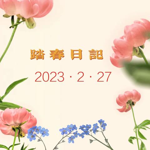 春来告白万物复苏——大大2班踏春活动