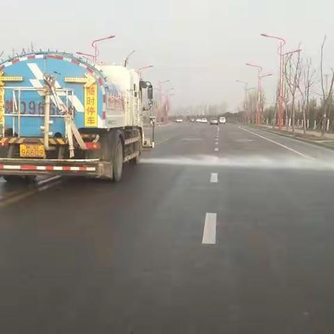 【泾河新城】道路冲洗抑尘降霾工作动态