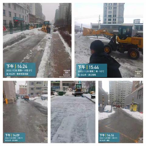 傲雪凌霜，清雪无阻。——鑫德零壹云物业清雪纪实