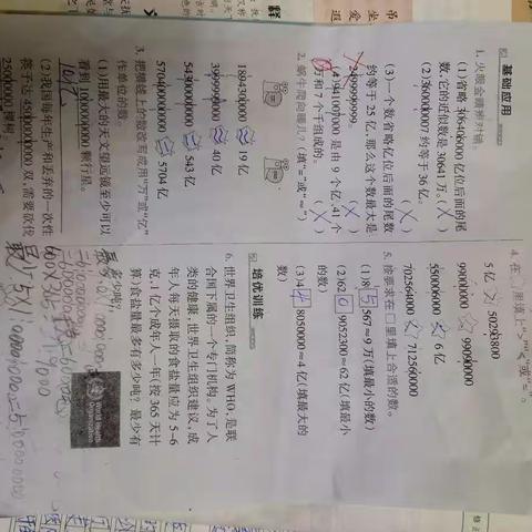 语文数学作业