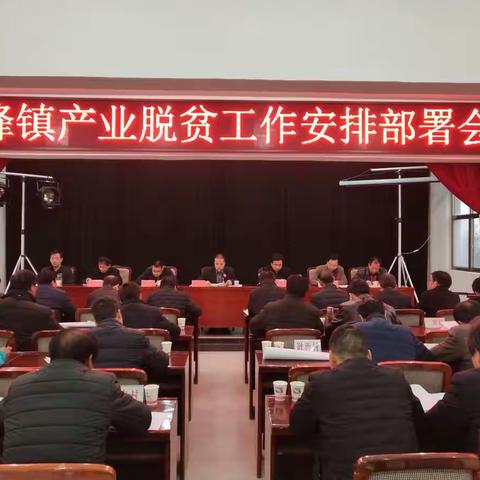九峰镇召开产业脱贫工作安排部署会