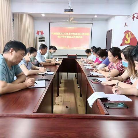 千秋路街道兴苑社区本周工作例会（7.25——7.29）