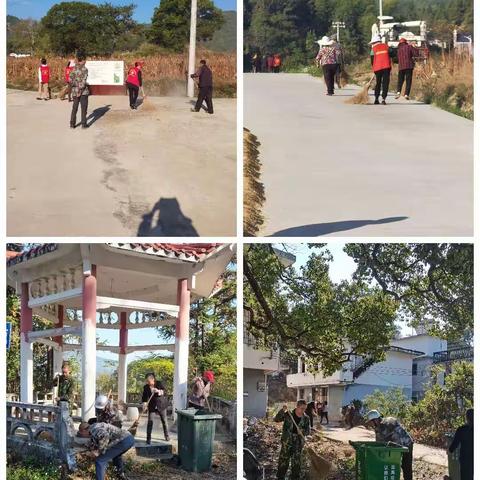 小松镇迳里村组织党员开展环境整治