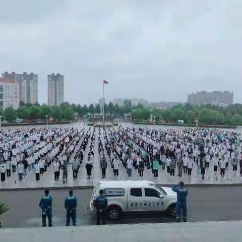 邓州蓝天救援防震减灾进校园