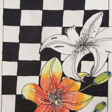 暑假班学生绘画作品1