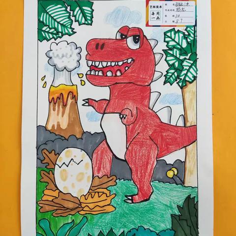 暑假学生绘画作品9