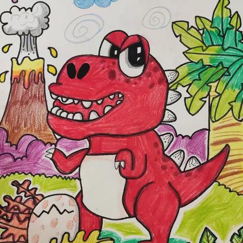 暑假学生绘画作品3