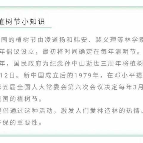 【种下一抹绿】——植树节主题活动
