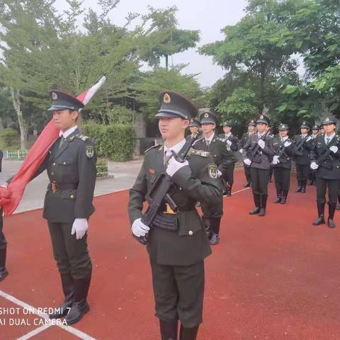 “以我火红青春 捍卫国旗尊严”——中建麦绍棠学校国旗护卫队期末总结表彰大会