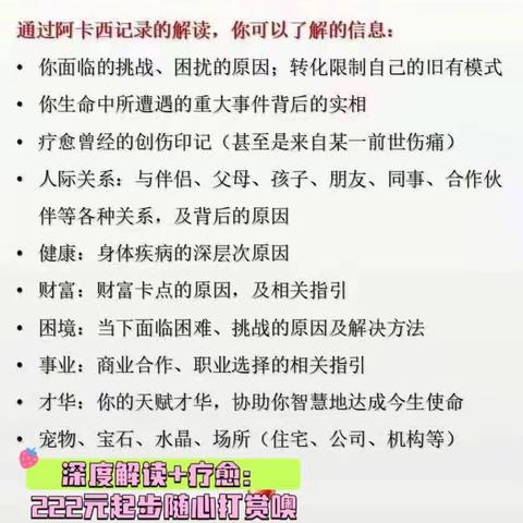 阿卡西（生命蓝图）收费