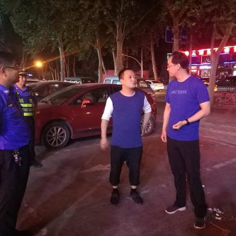友谊中队联合办事处清理辖区烧烤