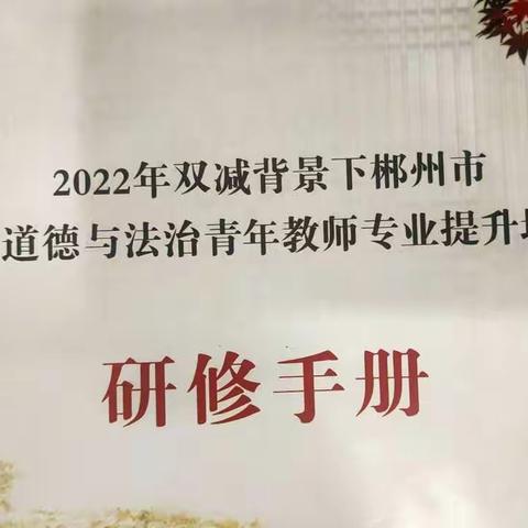 吃透政策解读，掌握教学智慧 ——2022年双减背景下郴州市初中道德与法治青年教师专业提升培训纪实（第二天）