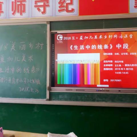 今天，我们河北省清河县育才小学三年级的孩子们跟着夏加尔美术学习了《生活中的线条》，看看孩子们的表现吧！