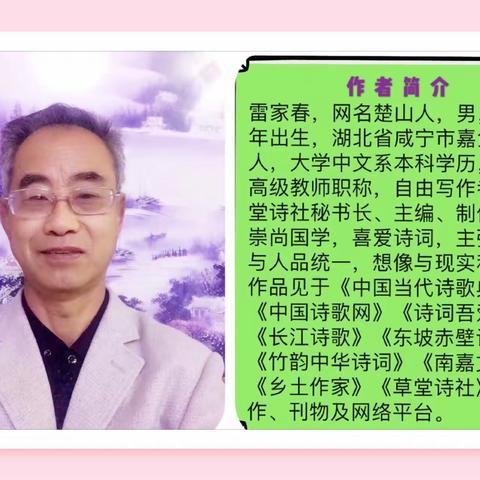 楚山人2019年诗词小辑