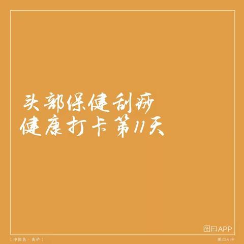 头部保健刮痧