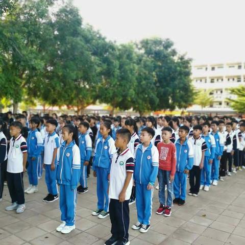 记洋浦中学初一年级（三都教学点）开学典礼