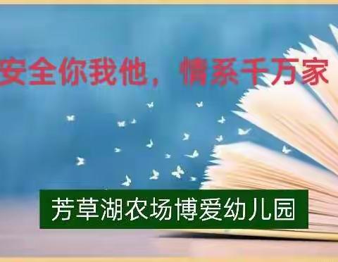 “安全你我他，情系千万家”——芳草湖农场博爱幼儿园亲子活动分享篇(三)