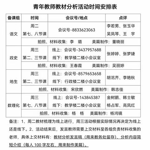 教材分析引方向，云端分享共教研——赤峰第十五中学地生组教材分析活动