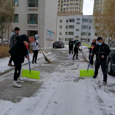 扫雪除冰，让居民行路更顺畅