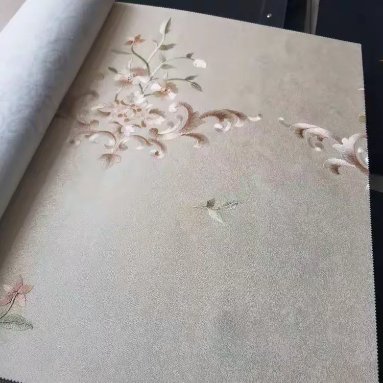 嘉乐美m08刺绣墙布