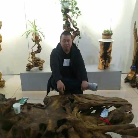 张占山。（根艺界阿山）善长根雕设计。店面设计，家庭装饰设计，食品雕刻。