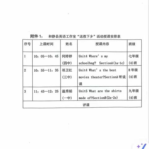 结对送教播撒希望，携手同行收获芬芳——和静县英语工作室“送教下乡”活动