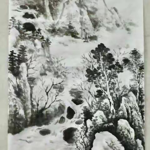 山石，树木画法（孙老师授课部分内容）