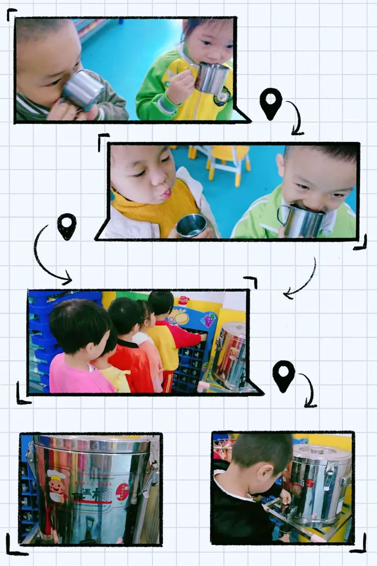 看，我们排得多整齐呀！