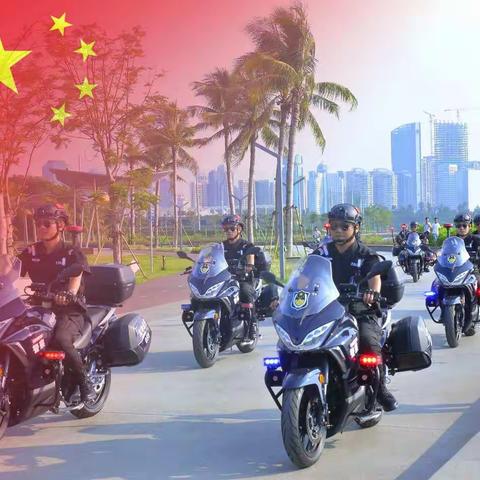 巡控大队特巡（摩托）中队成立两个月工作掠影