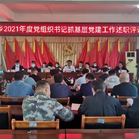 细水乡2021年度党组织书记抓党建工作述职评议会议