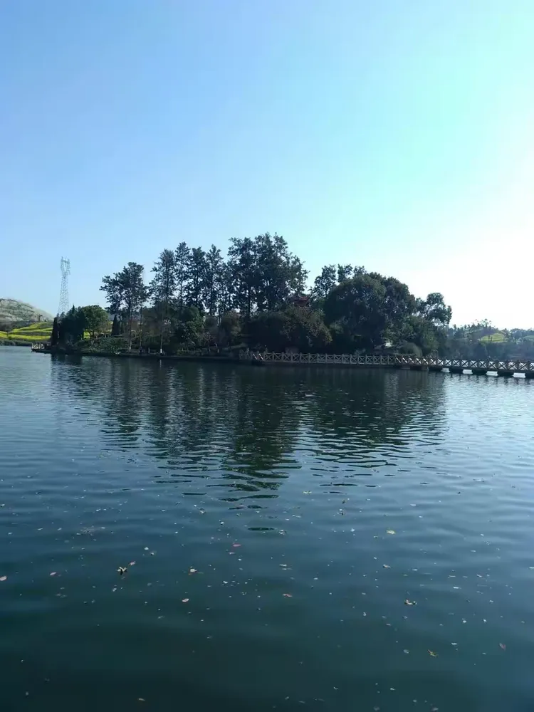 永川区圣水湖桃花岛,卫星湖桃花岛